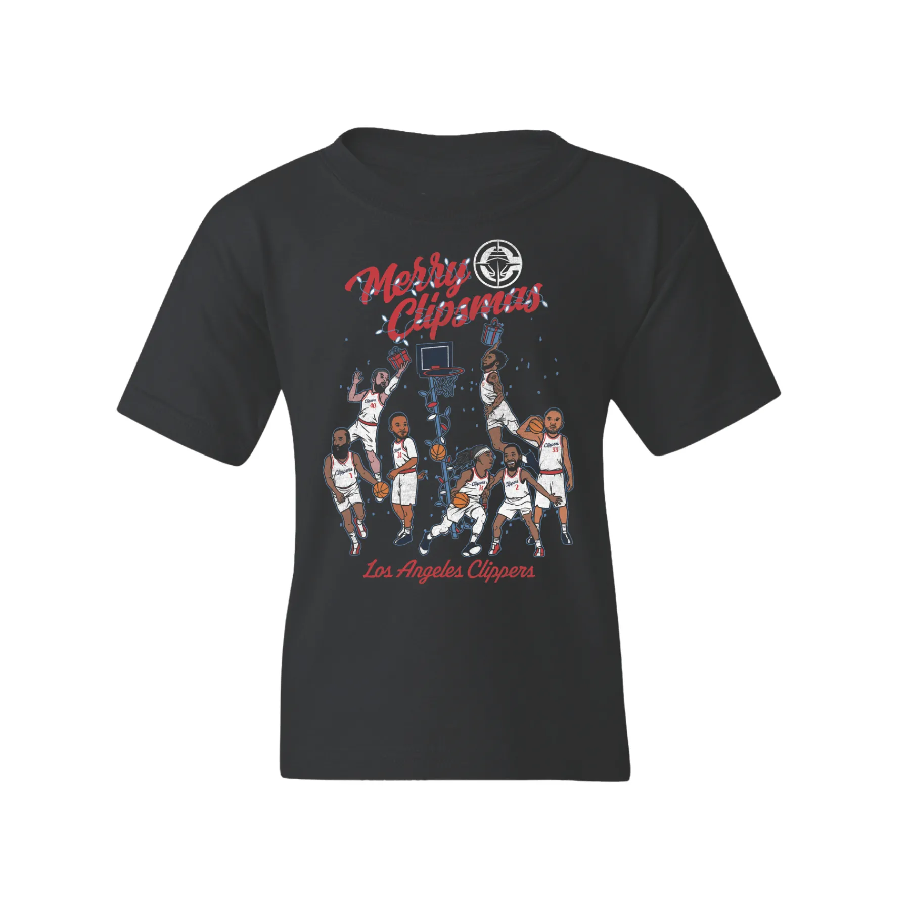 Courtside Supply Big Kid Merry Clipsmas T-Shirt* Tops