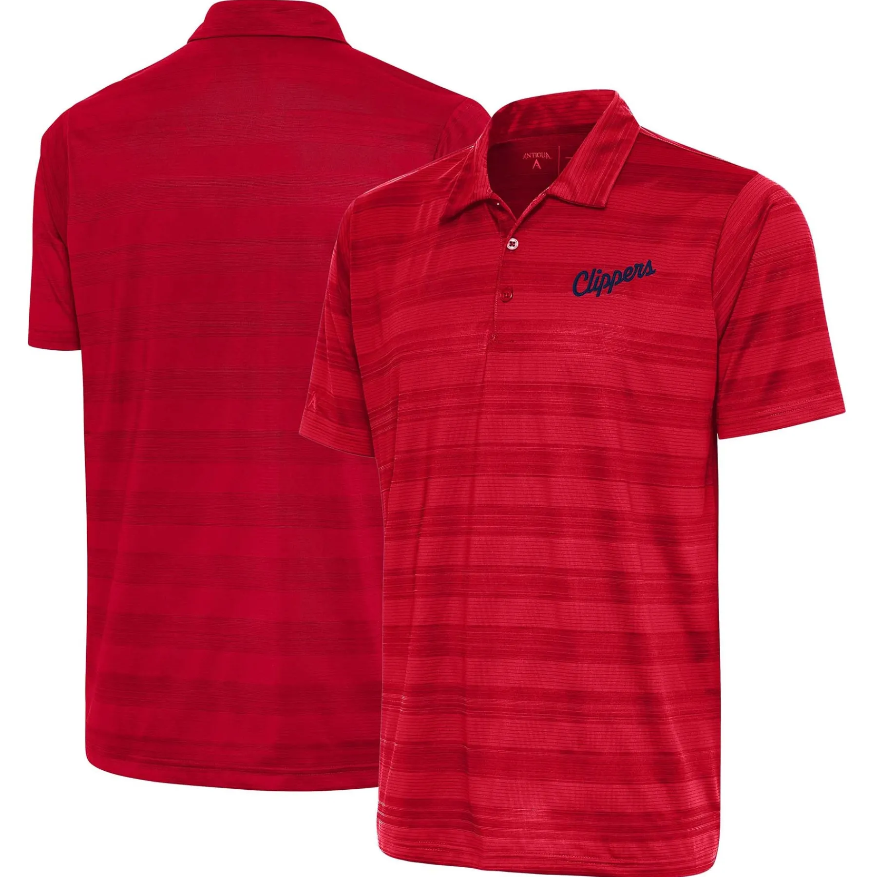 Antigua Clippers Tonal Stripe Short Sleeve Polo* Tops