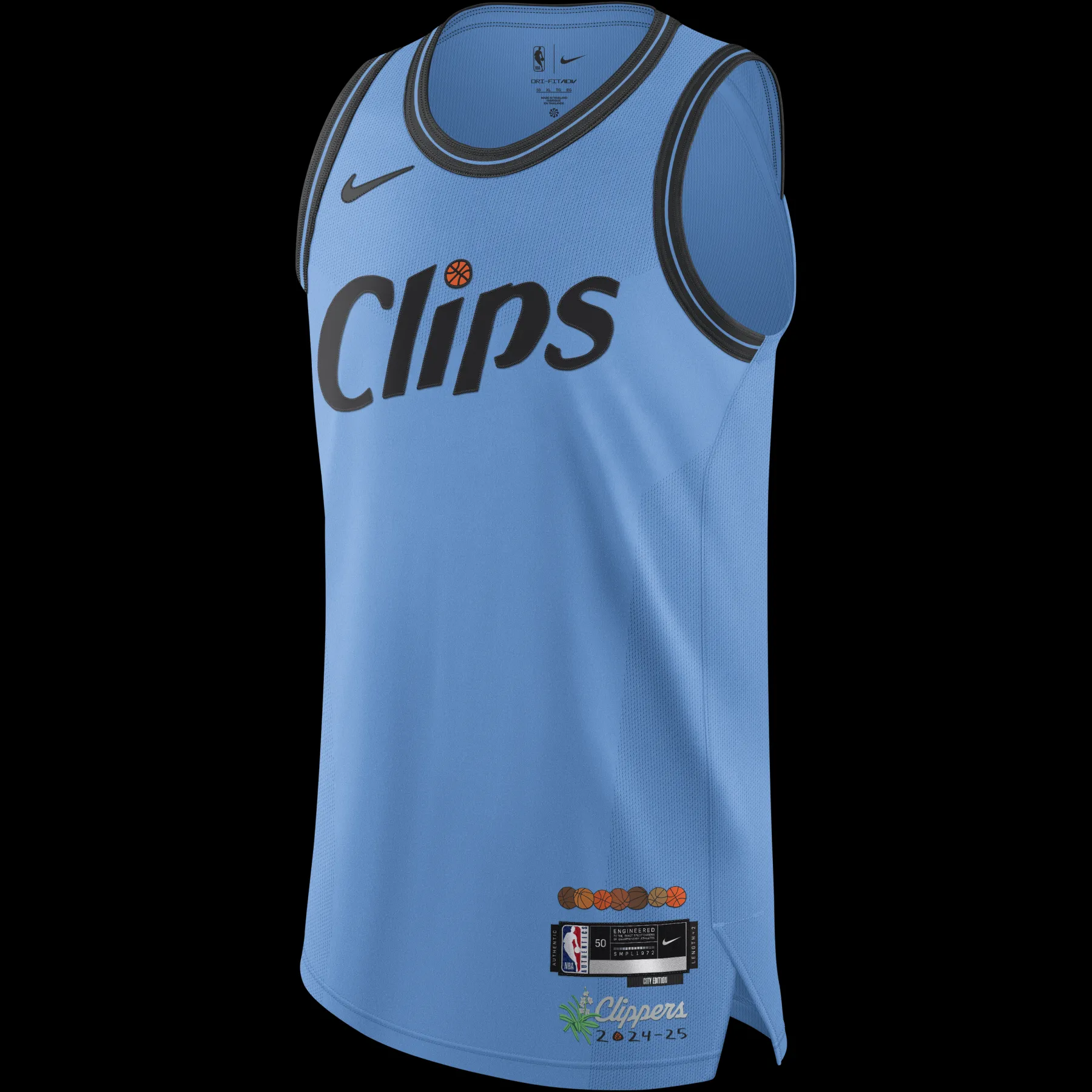 Nike Custom '24-'25 LA Clippers City Edition Authentic Jersey* City Edition