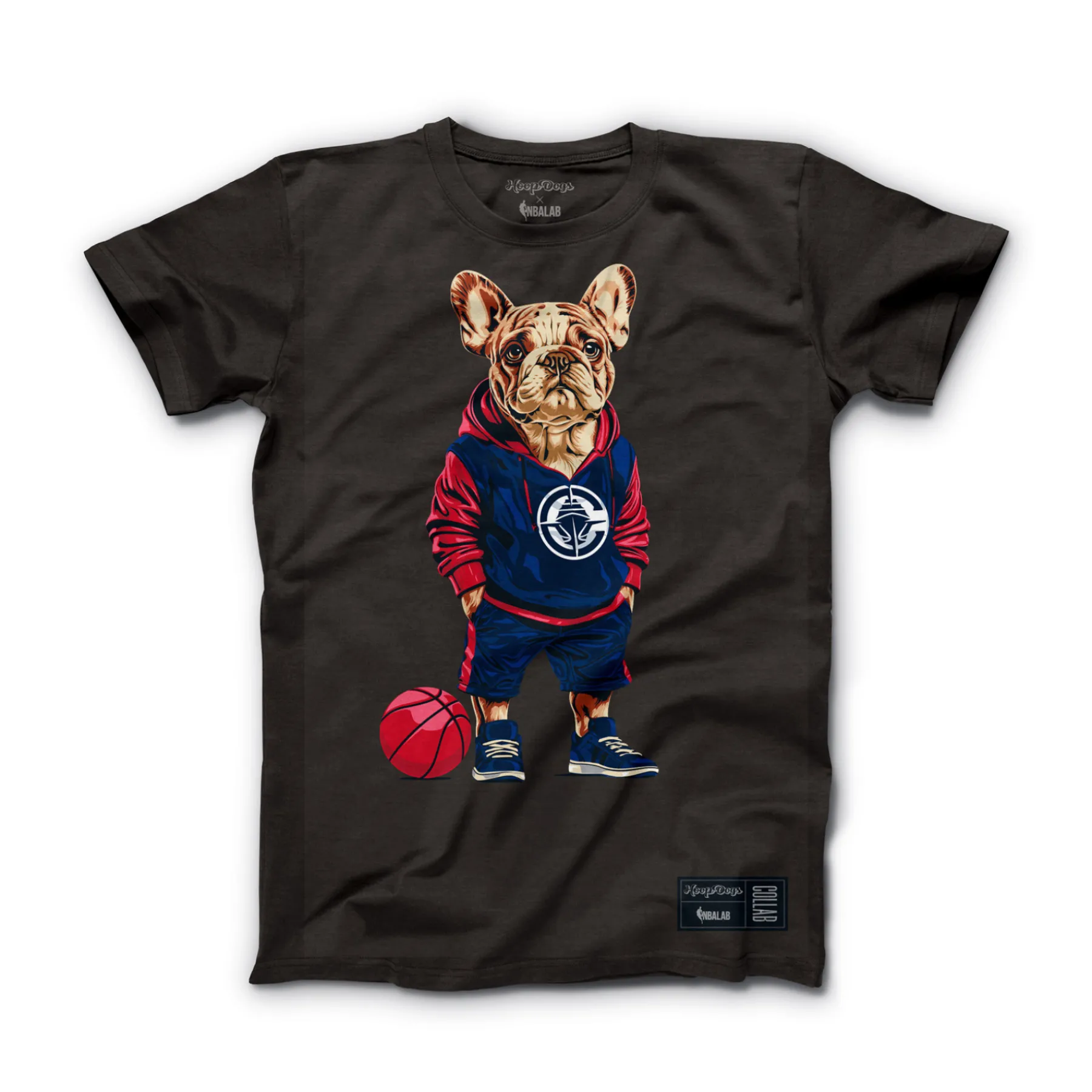 NBALAB Hoop Dogs French Bulldog Short Sleeve T-Shirt* Tops