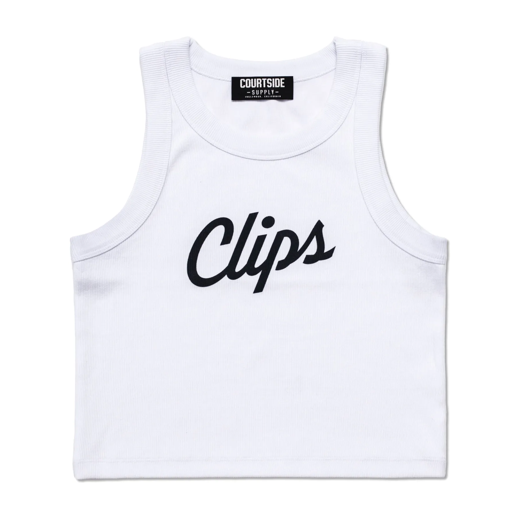 Courtside Supply Women’s Clips Rib Cropped Tank*Women Tops