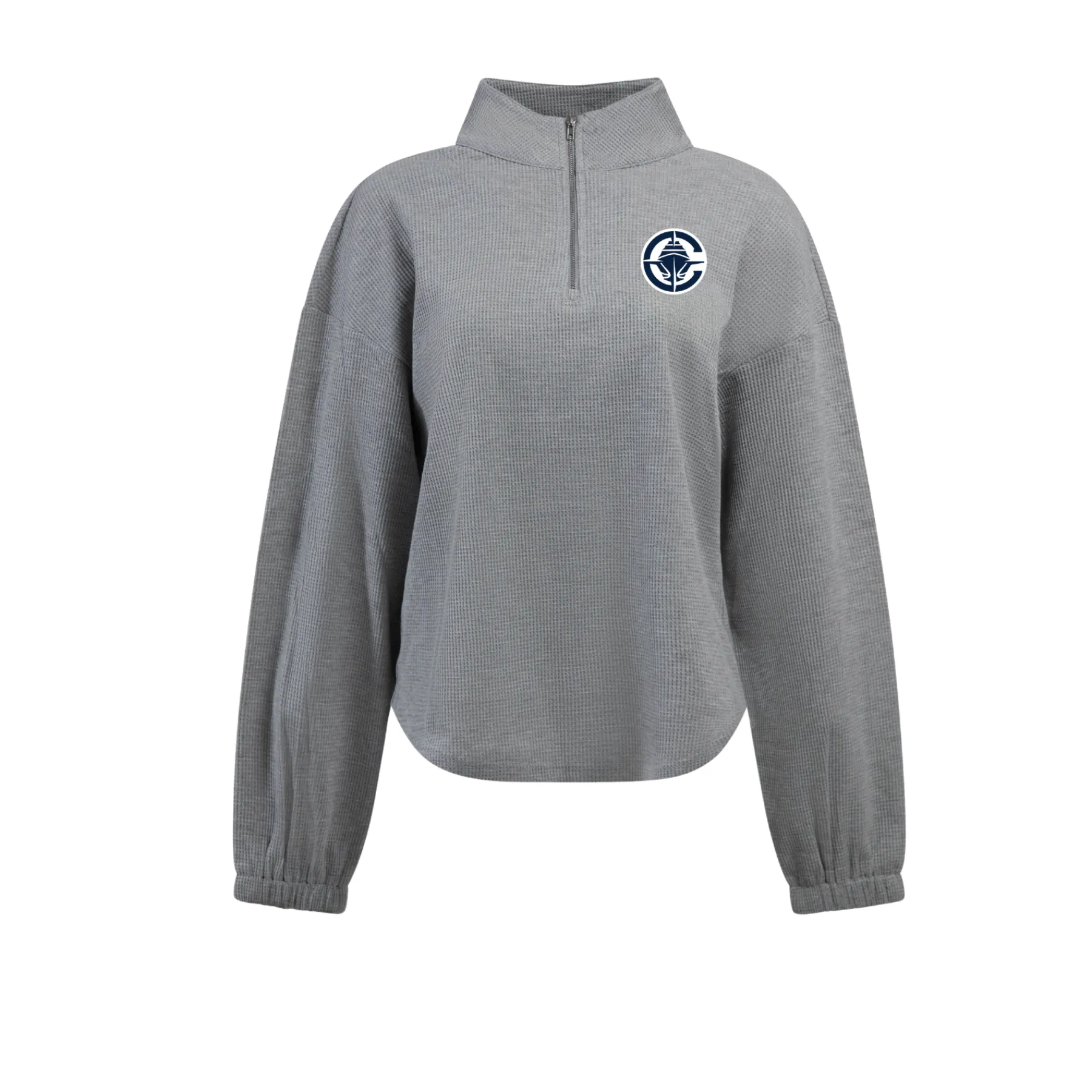 Hype and Vice Women’s Half-Zip Long Sleeve Top*Women Tops
