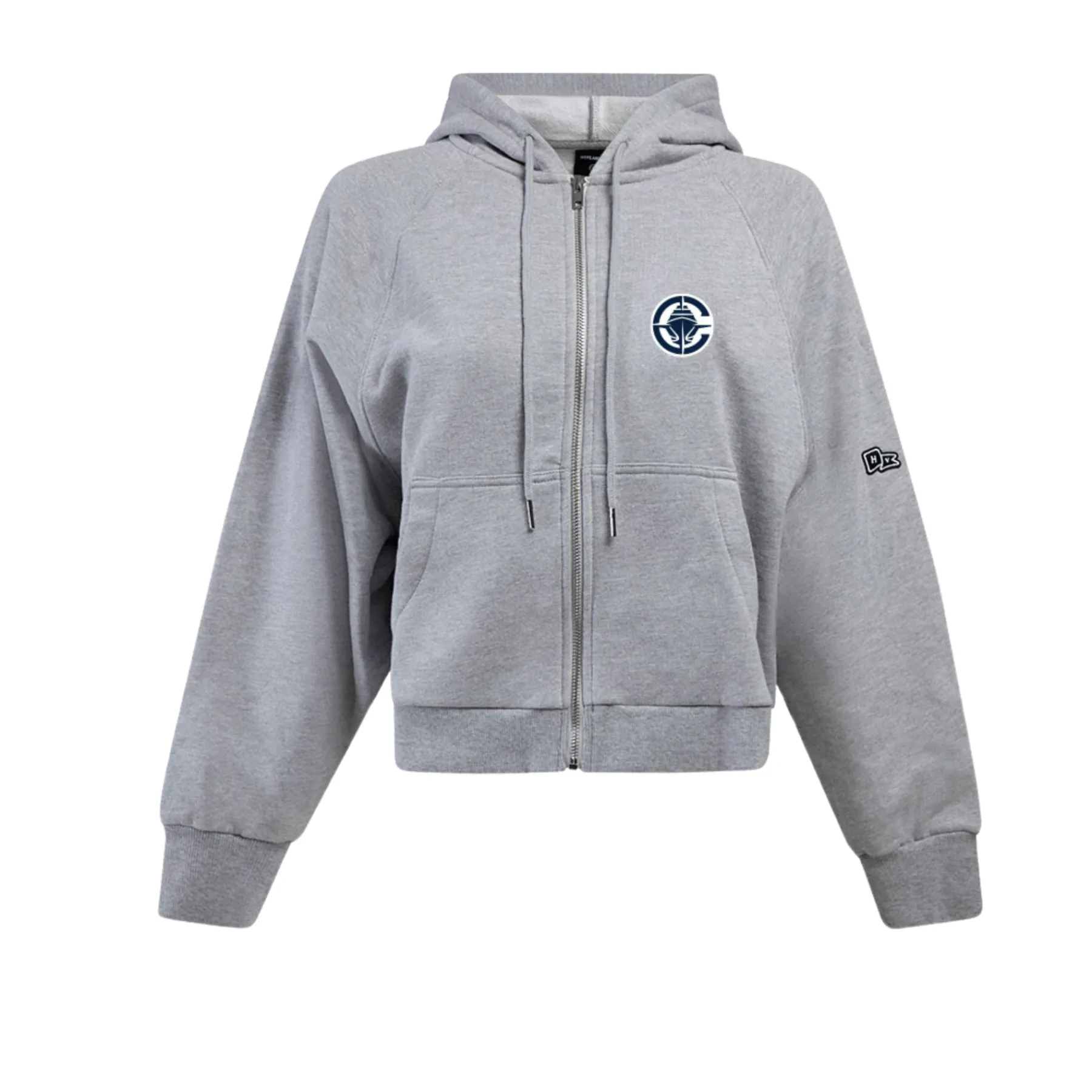 Hype and Vice Women’s Raglan Full Zip Hooded Sweatshirt*Women Outerwear
